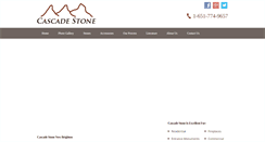 Desktop Screenshot of cascadestone.com